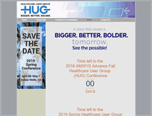 Tablet Screenshot of hugconferences.com